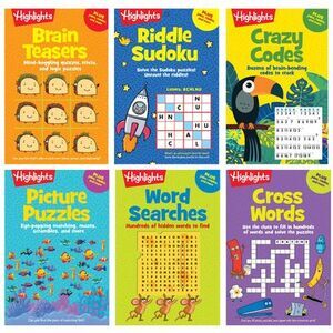 Puzzle Pads Bundle: Puzzle Variety Bundle: 6-Book Puzzle Set with Word Searches,